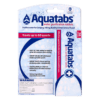 Aquatabs 49mg water purification tablets 30-pack for camping, hiking, and emergency water treatment