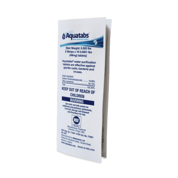 Aquatabs - 8.5mg x50 Water Purification Tablets